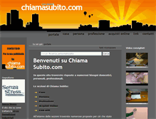 Tablet Screenshot of chiamasubito.com